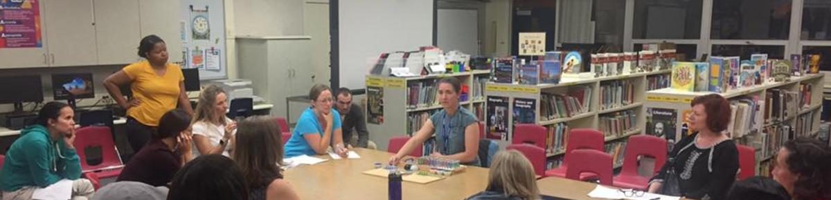 Parents gathered at an MPAC meeting